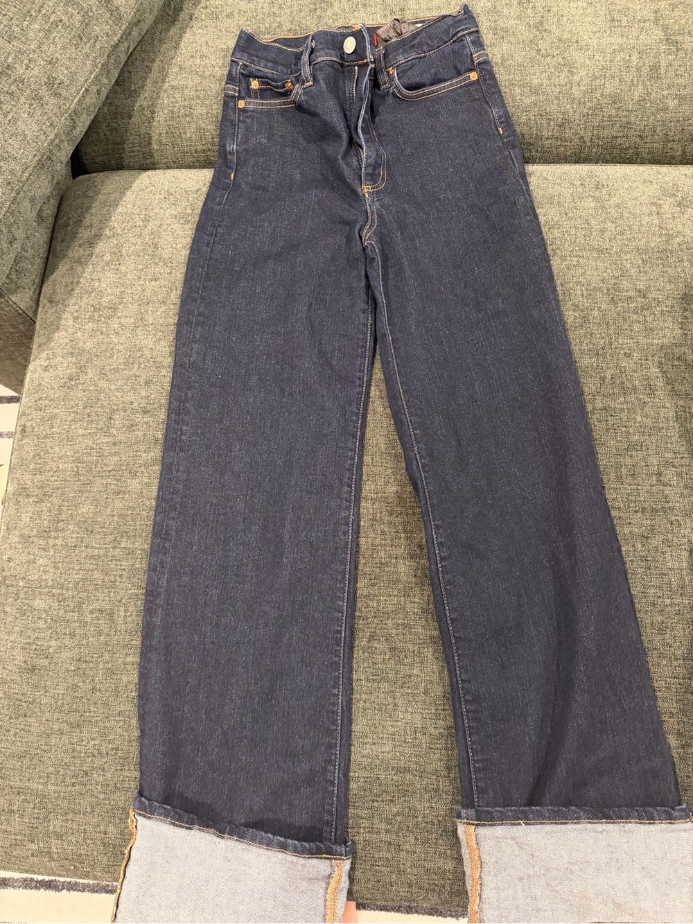 Zara Dark Indigo Boot-Cut Jeans